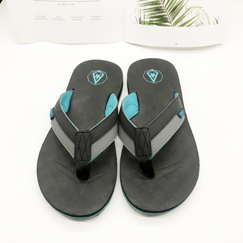 foreign trade beach eva men‘s flip flops woven belt tpr bottom non-slip summer slippers custom logo