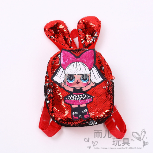 Plush Toy Bag Sequined School Bag Lol Girl Backpack Backpack