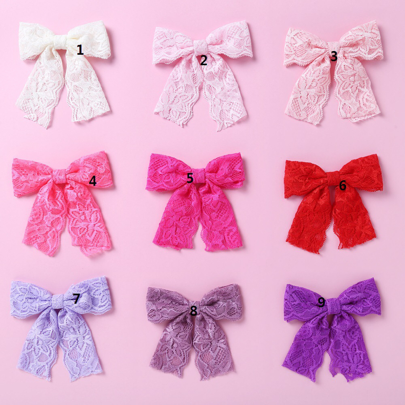Best Seller in Europe and America Lace Bow Baby Hairpin Head...