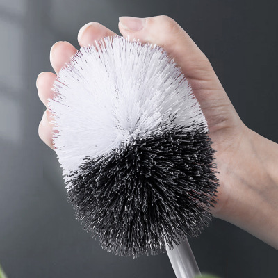 Curved Toilet Brush Toilet Long Handle Soft Bristles Brush Toilet Cleaning S-Type Brush Toilet Dead Corner Cleaning Brush