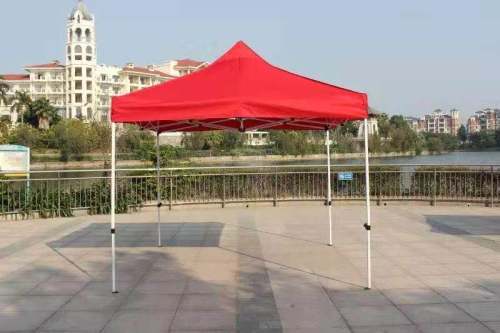 milk white semi-automatic stall four-corner tent night market stall tent outdoor can be customized with cloth l advertising tent