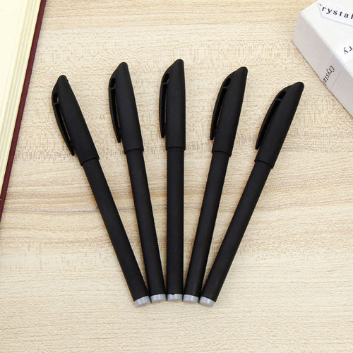 Factory Direct Supply Matte Pen Holder Black Gel Pen Student Exam Office Signature Dedicated Gel Pen in Stock Wholesale