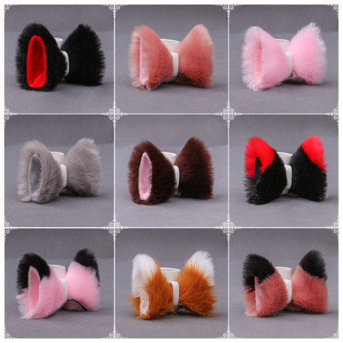 plush hairpin stereo cat ear hair accessories fox ear hairpin wholesale cosplay props anime character headdress long