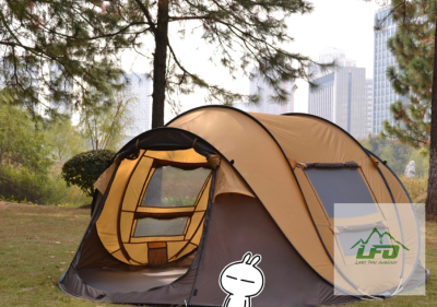 Camping Four Person Automatic Boat Tent Factory Direct Sales 4 Person Simple Easy-to-Put-up Tent