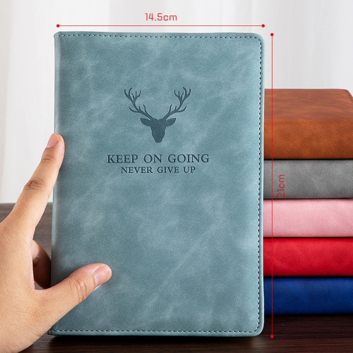 a5 thickened leather simple artistic notebook business office meeting notepad notebook customizable logo