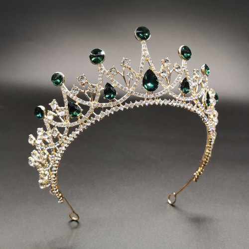 cqhq european and american bridal crown headdress 2023 cross-border hot crystal baroque women‘s crown wedding crown