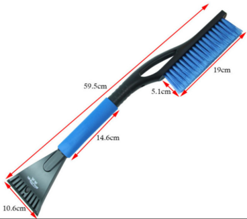 Multifunctional Snow Plough Shovel Car Ice Scraper Snow Cleaning Brush Glass Defrost Artifact Icing Spatula Winter Tools