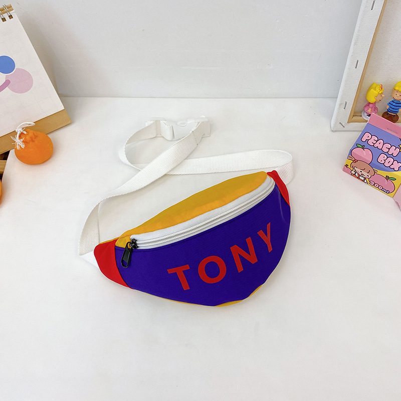 Children's Bag Boys' Nylon Shoulder Bag 2021 Older Children New Crossbody Bag Printing Col