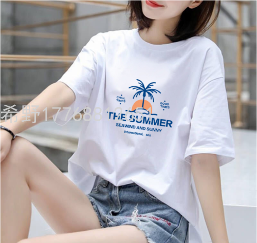 factory direct white t-shirt women‘s summer short sleeve 2021 new summer top bottoming shirt korean style clothes wholesale