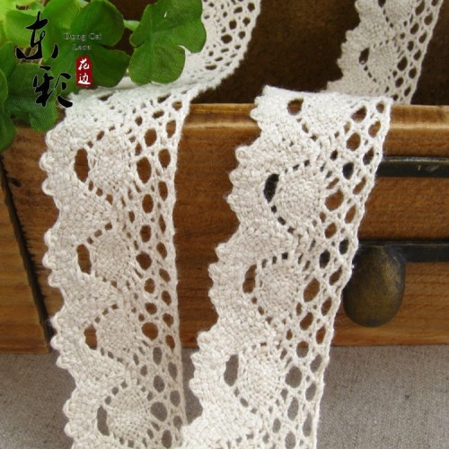 Factory Direct Supply Boutique 2. 5cm 4cm SUNFLOWER Cotton Braided Lace Reputation Good Clothing Accessories