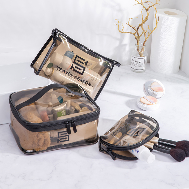 Transparent Travel PVC Waterproof Large Capacity Cosmetic Ba...