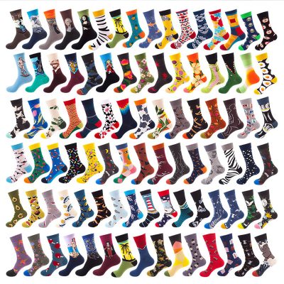 Foreign Trade Socks European and American Adult Trendy Socks Men's Ins Socks Pure Cotton Trendy Long Socks Tube Socks Wo