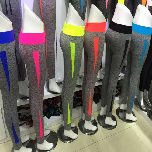 New Casual Sports Women‘s High Waist Print Skinny Pants Moisture Wicking quick-Drying Yoga Pants Fitness Pants