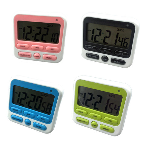 hx106 chinese and english electronic timer kitchen timer reminder student learning gift