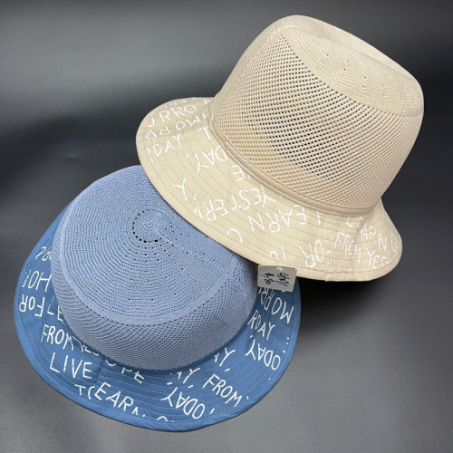 fashion fisherman hat sun hat letter printing hat summer cool hat straw hat female hat dome hat