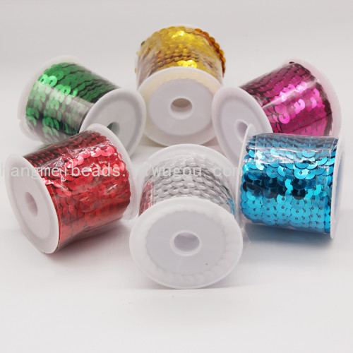 Cross-Border Hot Sale 5M Sequin Rope DIY Beads with Spot Can Be Customized 