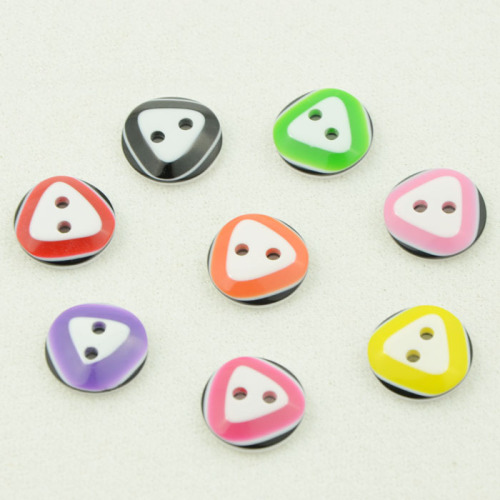 Free Shipping 13mm Colorful Two Eyes Resin Children Button Baby Sweater Handmade DIY Button