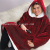 New Thickened Lazy Pullover TV Blanket Outdoor Cold-Proof Warm Nightgown Hooded Fleece Thermal Pajamas Wholesale