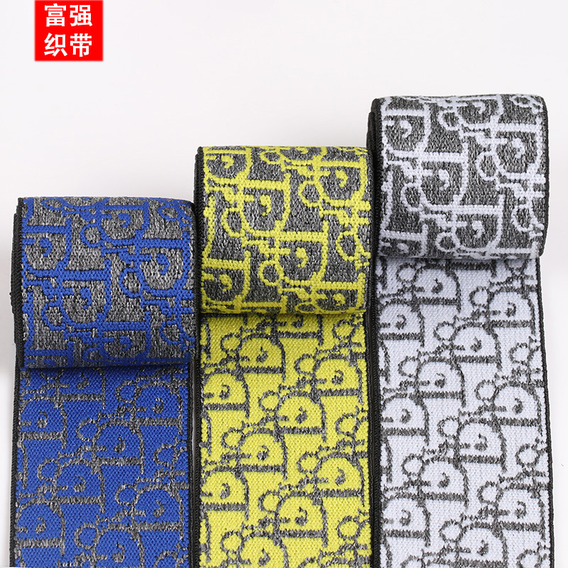 Factory Direct Sales Computer Jacquard Lifting Elastic Band Waistband Waist of Trousers Elastic Poly