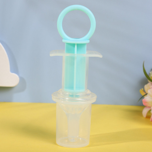 [honey baby] syringe feeding medicine water feeder with measuring cup baby pacifier feed medication utensil silicone