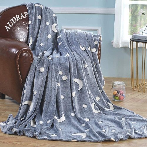 Luminous Blanket Support Customized Double Linen Towel Blanket Summer Air-Conditioning Cover Blanket 3D Embossing Blanket Sofa Cover
