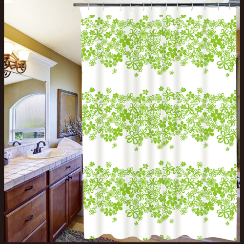 1.8*1.8 Bathroom Waterproof Mildew Shower Curtain Cloth Shower Punch-Free Shower Partition Hanging Curtain toilet Shower Curtain