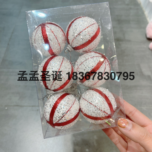 factory direct sales cistmas globe foam ball cloth ball cistmas pendant cistmas pendant
