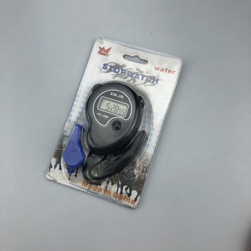 pc396 electronic timing stopwatch single function card packaging with whistle student sports competition timer