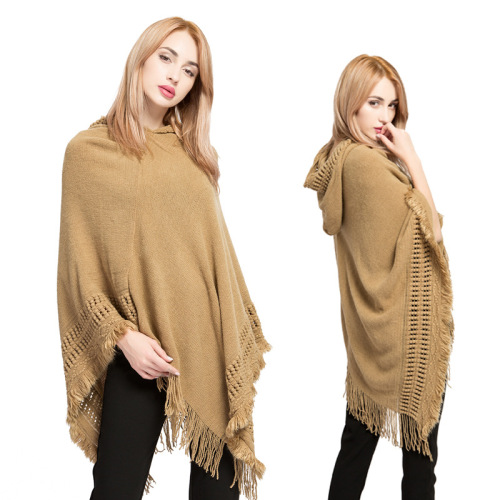 autumn and winter women‘s tassel large size knitwear wholesale new imitation cashmere aliexpress hot selling cape shawl