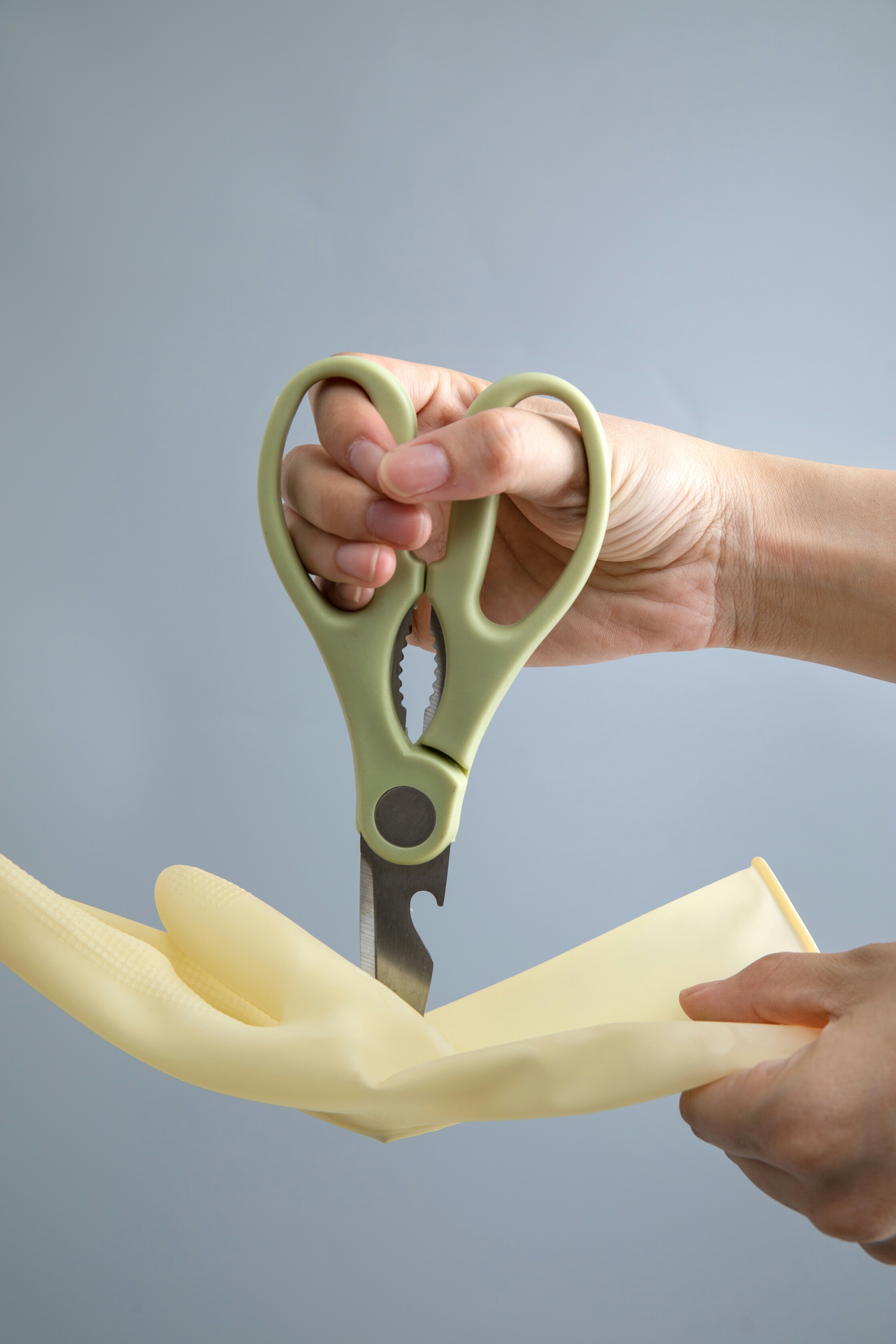 M25-3136 Gradient Color Waterproof Latex Gloves Laundry Household Cleaning Gloves Kitchen Durable Di