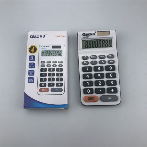Ds230a Calculator Long 8-Digit Voice-Free Palm Portable Pocket Small Computer
