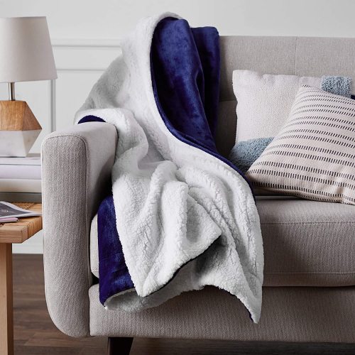 Support Customized Double Single Lambswool Composite Double-Layer Blanket Small Size Sofa Blanket Blanket Leisure Travel Blanket 