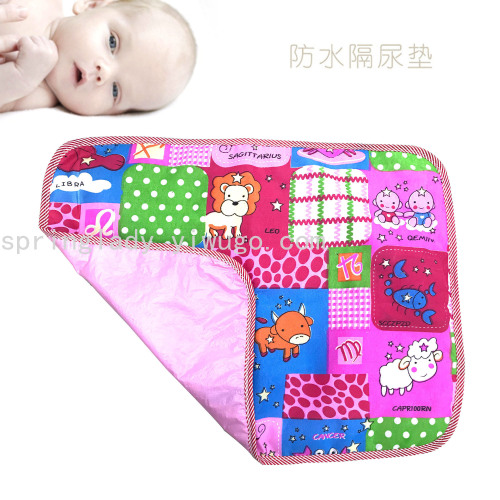 Spring Lady Baby Printing Waterproof Small Size Diaper Pad Anti-Diaper Washable Diaper Universal for Male and Female Babies