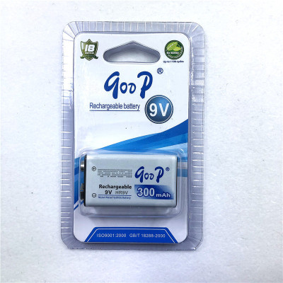 Qoop Goood Rechargeable Battery 300mah9v Rechargeable Battery 1 Card