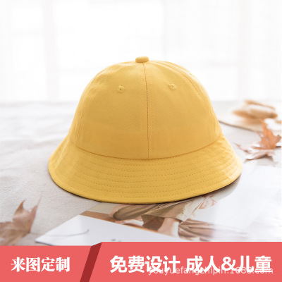 Children's Sun Protection Yellow Cap Summer Maruko Bucket Hat Kindergarten Anti-Droplet Bucket Hat Customization