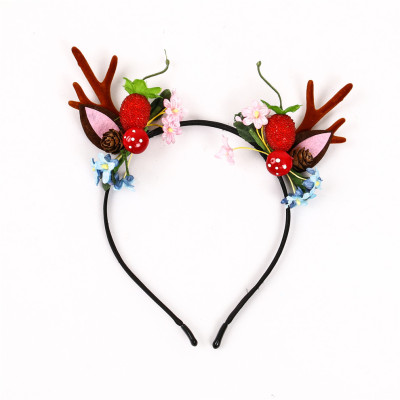 Barrettes Cute Deer Angle Headdress Christmas Theme Mori Style Live Props Hairpin Headband