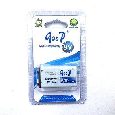 Qoop Goood Rechargeable Battery 500mah9v Rechargeable Battery 1 Card