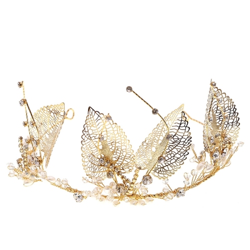 New Leaf Shaped Bride Wedding Crown Wedding Dress Accessories Super Fairy Mori Headband Korean Style