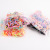 Small strong pull constantly children's rubber band multi - color disposable hair ring headdress rubber rope