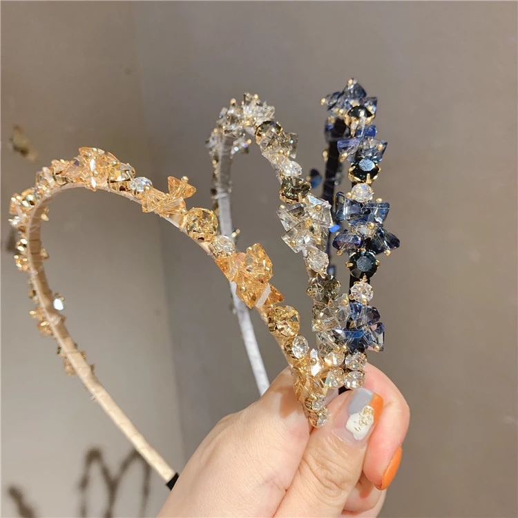 Korean Ornament Dongdaemun Crystal Rhinestone Headband Frenc...