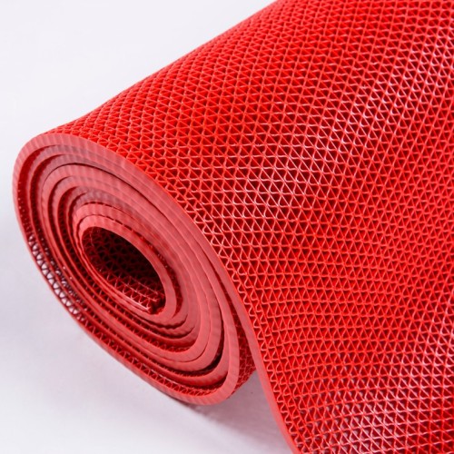 factory wholesale s-type hollow mesh waterproof non-slip swimming pool mat pvc plastic bathroom kitchen carpet mat