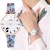 New Korean Style Children's Leather Belt Digital Watch Simple Alloy Quartz Watch Small Dial