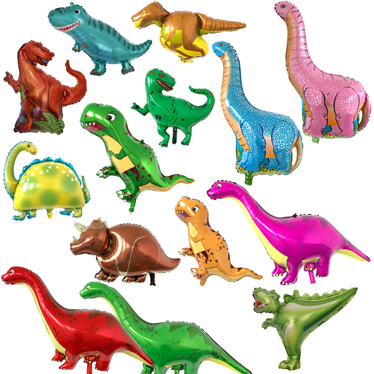 Dinosaur Aluminum Foil Balloon Tyrannosaurus Giraffe Jade Dr...