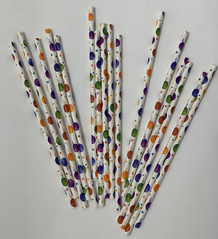 [Junke] Eco Paper Straw Party Balloon Drink Creative Glass S...