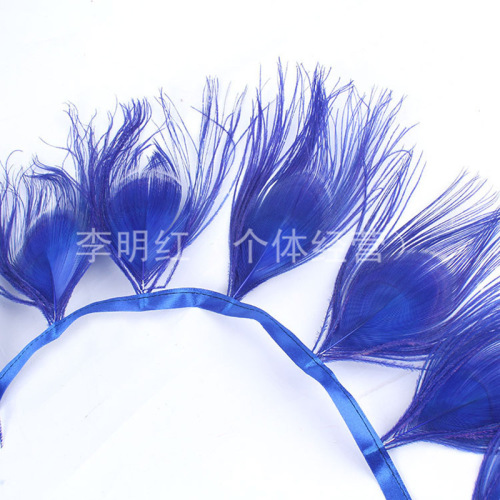 colorful Feather Dream Catcher Feather Feather Light Wave Ball Clothes Headwear Electric Lamp Stage Decorations