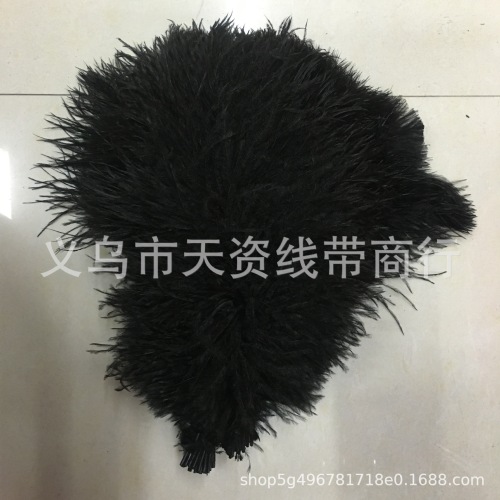 black ostrich feather 30-35cm flower arrangement ostrich feather stage decoration feather ornaments in stock