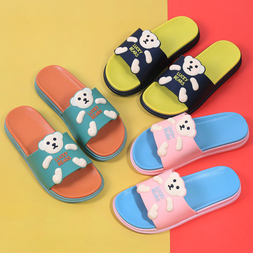 New Cartoon Slippers Women‘s Indoor Home Non-Slip Cute Flip-Flops Thick-Soled Outdoor Sandals Factory Wholesale Delivery 