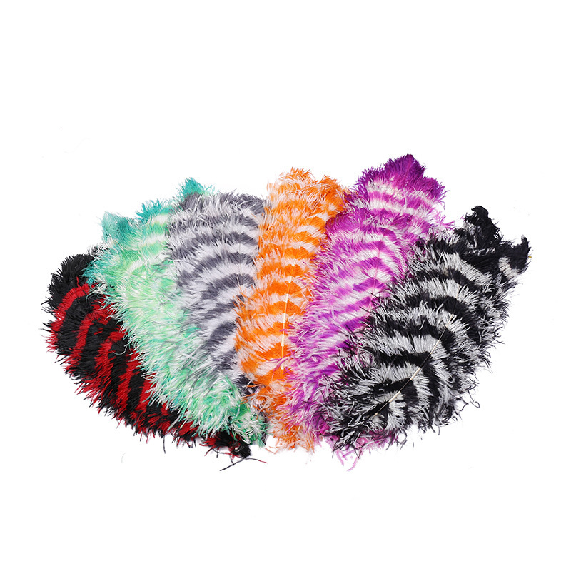 Factory Direct Supply Tie-Dyed Two-Color Ostrich Feather Stage Performance and Catwalk Props Wedding