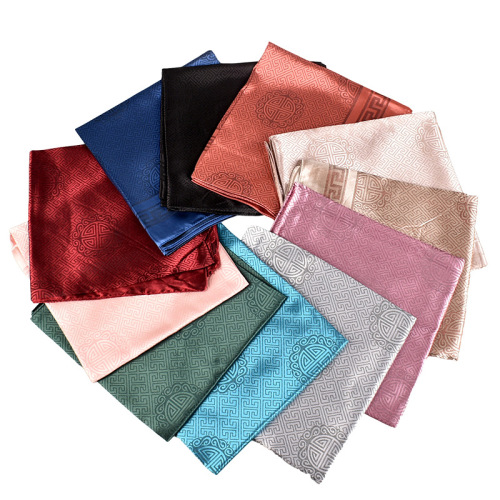 Scarf New 2021 Spring and Summer Jacquard Satin Classical Longevity Picture Large Kerchief Silk Scarf Headscarf Wholesale Factory Direct Sales