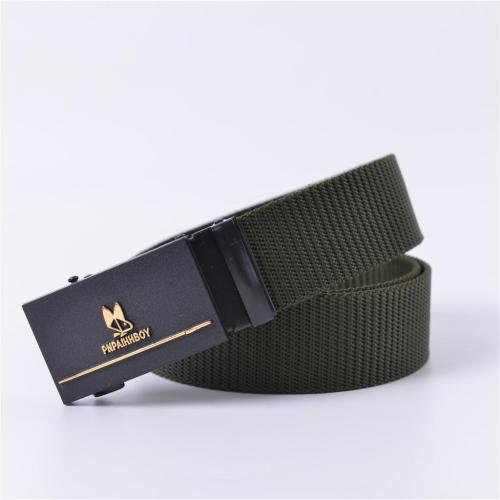 New Belt Men‘s Automatic Buckle Business Casual Automatic Toothless Buckle Belt Belt Multi-Color Ribbon